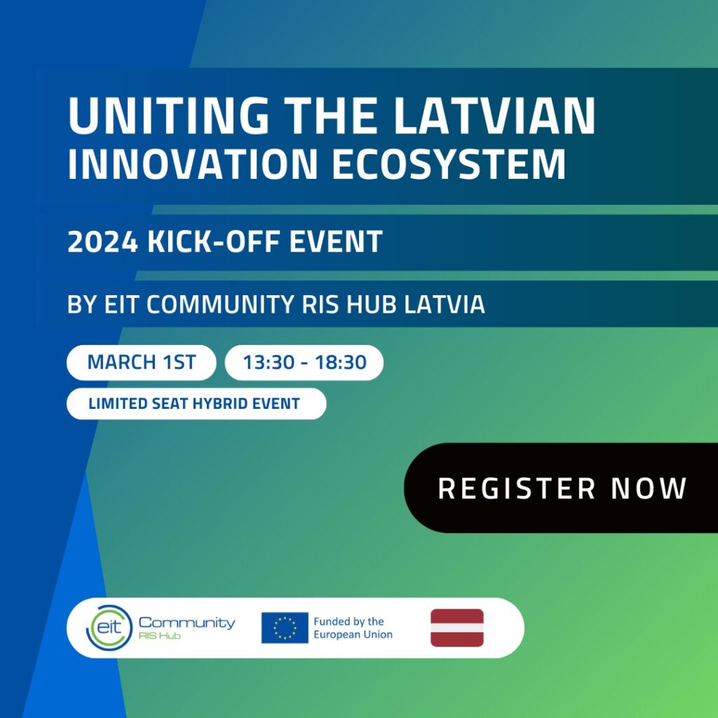 Uniting the Latvian Innovation Ecosystem. 2024 Kick-off Event by EIT Community RIS Hub Latvia