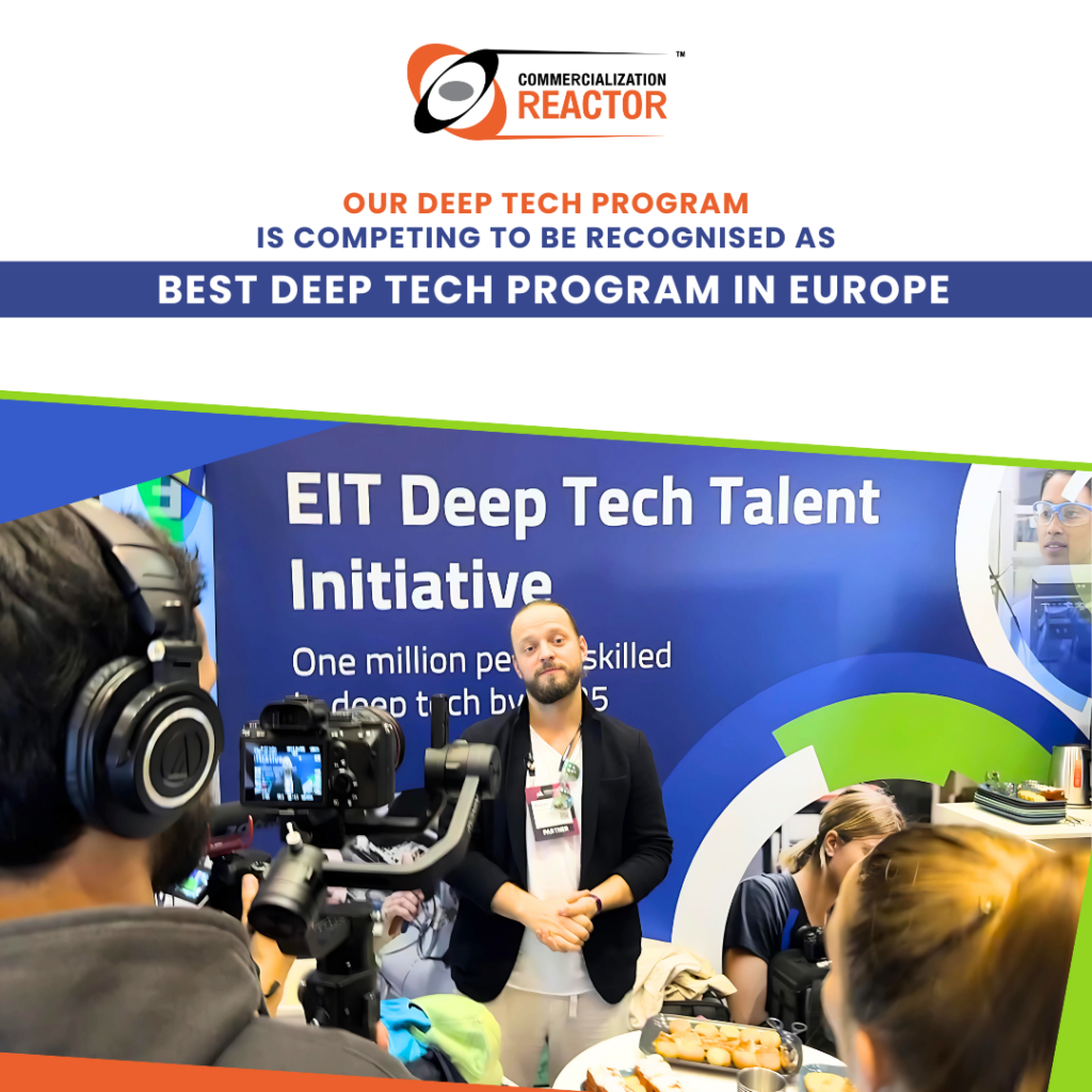 Competing for our program to be recognised as the Best Deep-Tech Program in Europe